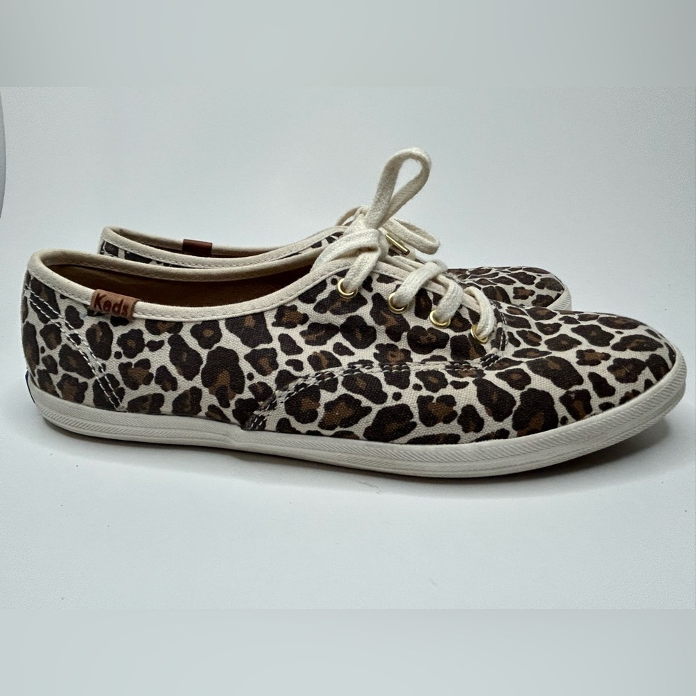 Keds Casual Leopard Print Lace Up Classic Sneakers Size 7.5